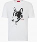 Men T-Shirts Dammock White Cotton Hugo