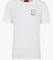 Men T-Shirts Detzington241 White Cotton Hugo