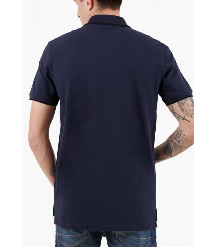Men T-Shirts Dinoso222 DarkBlue Cotton Hugo