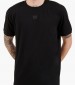 Men T-Shirts Diragolino.H Black Cotton Hugo