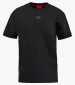 Men T-Shirts Diragolino.H Black Cotton Hugo