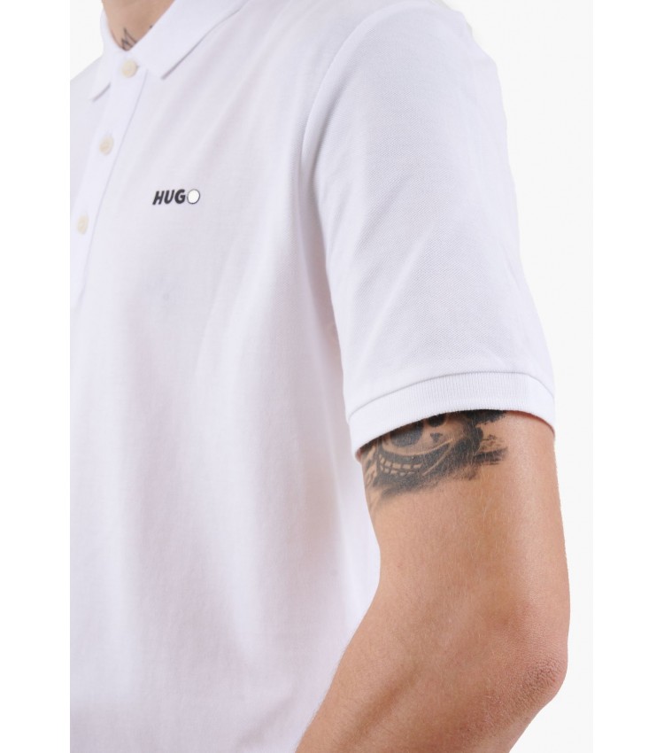 Men T-Shirts Donos222.B White Cotton Hugo
