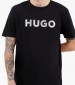 Ανδρικές Μπλούζες Dulivio.U241 Μαύρο Βαμβάκι Hugo