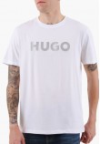 Men T-Shirts Dulivio.U241 White Cotton Hugo