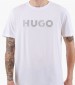 Men T-Shirts Dulivio.U241 White Cotton Hugo