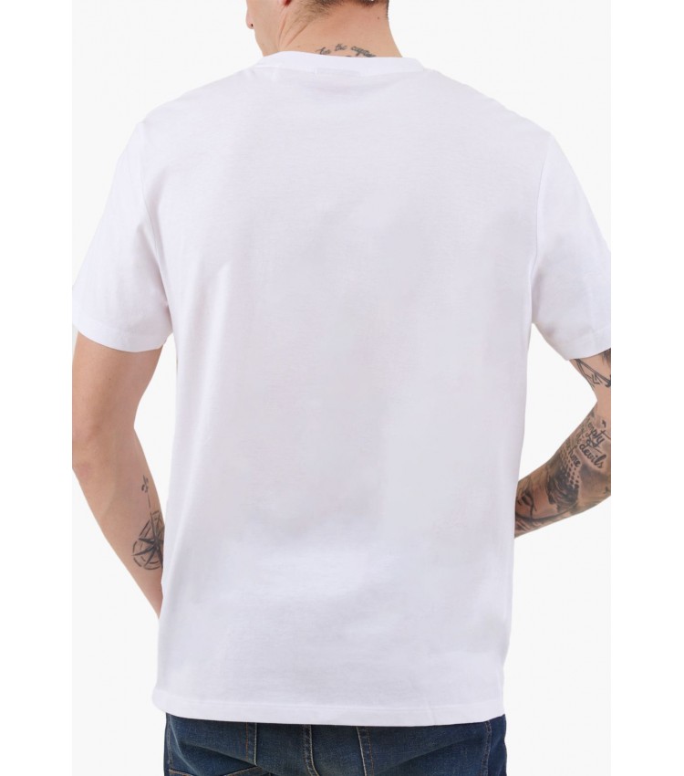 Men T-Shirts Dulivio.U241 White Cotton Hugo