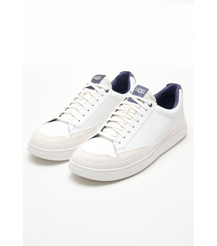 Men Casual Shoes 1108959 White Leather UGG