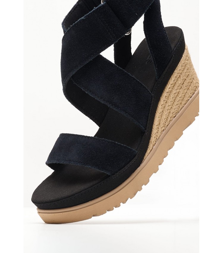 Women Platforms Low 1139052 Black Buckskin UGG