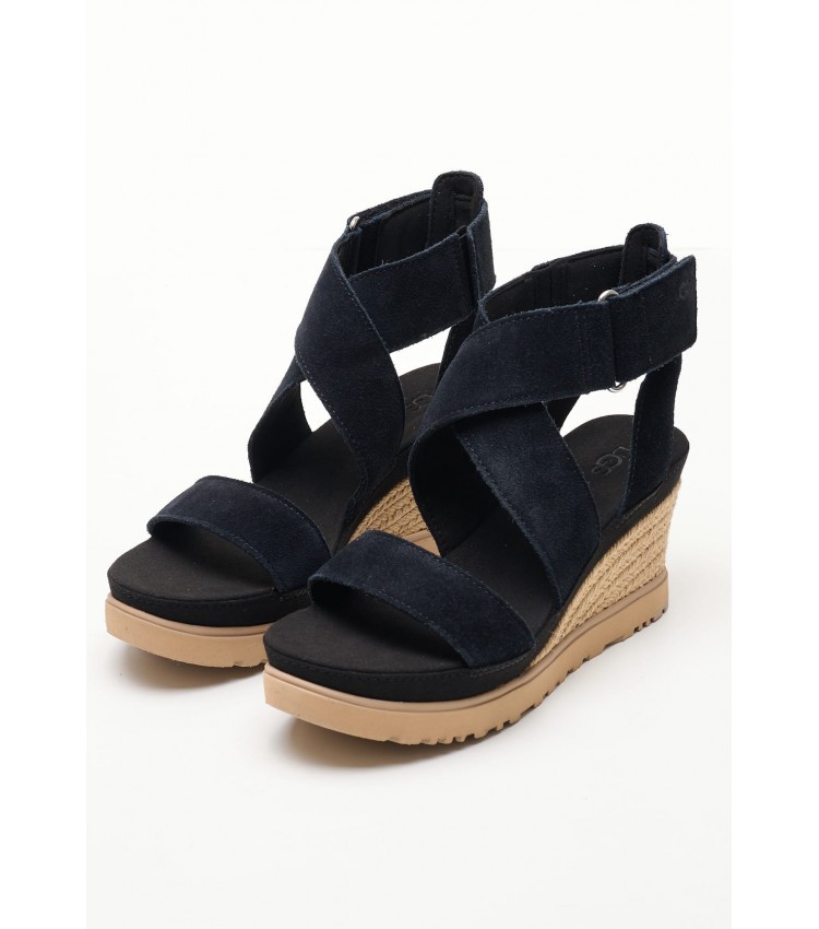 Women Platforms Low 1139052 Black Buckskin UGG