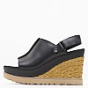 Women Platforms High 1152668 Black Leather UGG