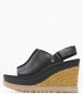 Women Platforms High 1152668 Black Leather UGG