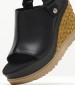 Women Platforms High 1152668 Black Leather UGG