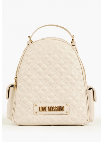 Γυναικείες Τσάντες JC4015 Μπεζ ECOleather Love Moschino