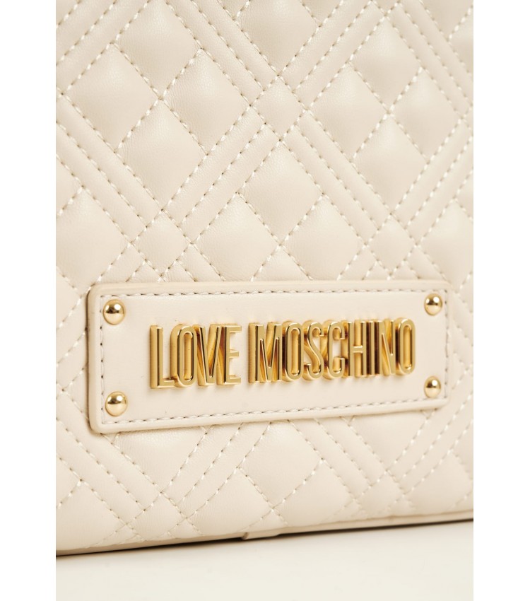 Γυναικείες Τσάντες JC4015 Μπεζ ECOleather Love Moschino