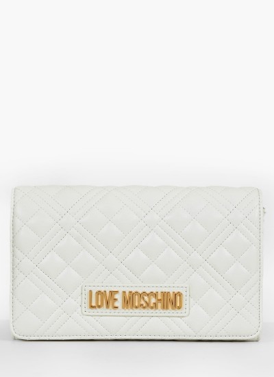 Γυναικεία Πορτοφόλια JC5600 Χρυσό ECOleather Love Moschino