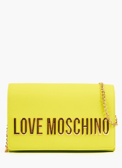 Γυναικεία Πορτοφόλια JC5600 Χρυσό ECOleather Love Moschino