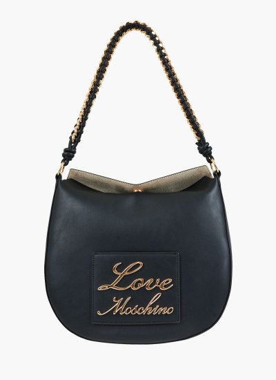 Γυναικεία Πορτοφόλια JC5600 Χρυσό ECOleather Love Moschino