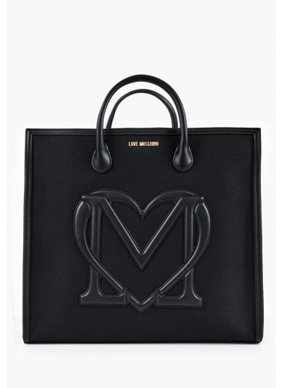 Women Bags JC4277 Black Fabric Love Moschino
