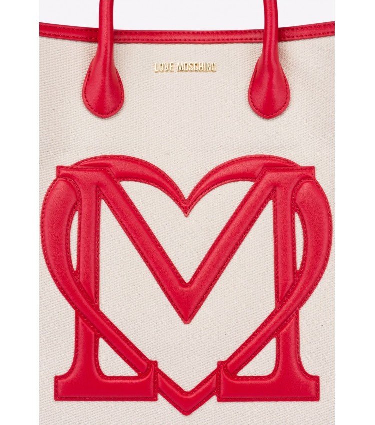 Women Bags JC4277 Beige Fabric Love Moschino