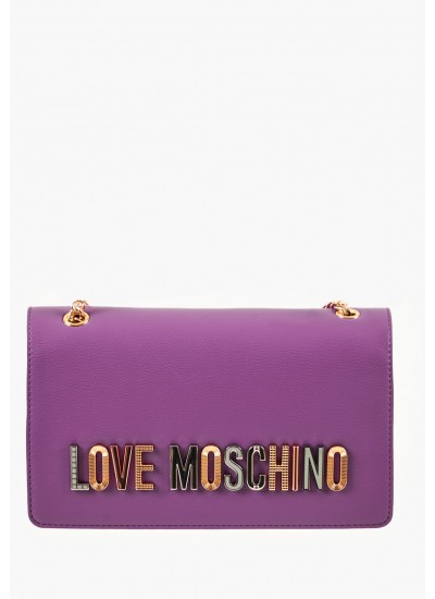 Γυναικείες Τσάντες JC4302 Μωβ ECOleather Love Moschino