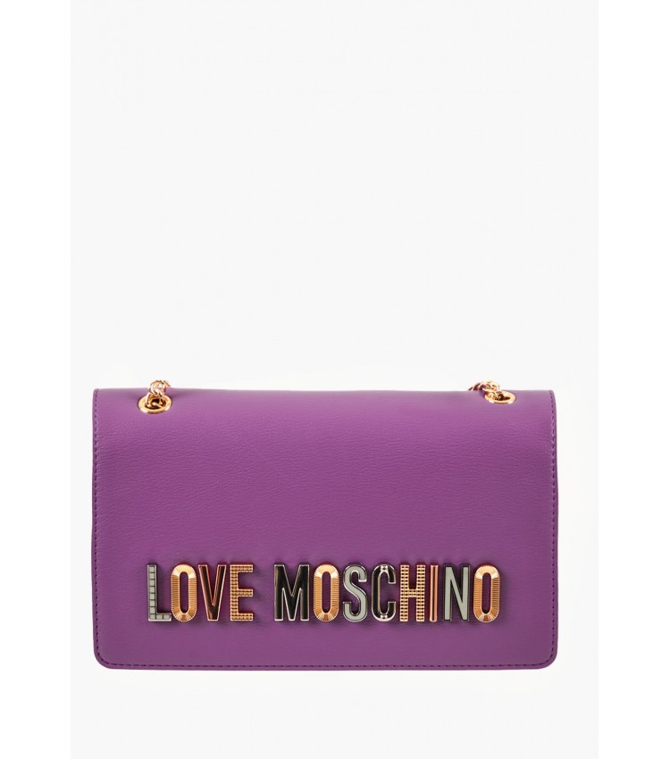 Γυναικείες Τσάντες JC4302 Μωβ ECOleather Love Moschino