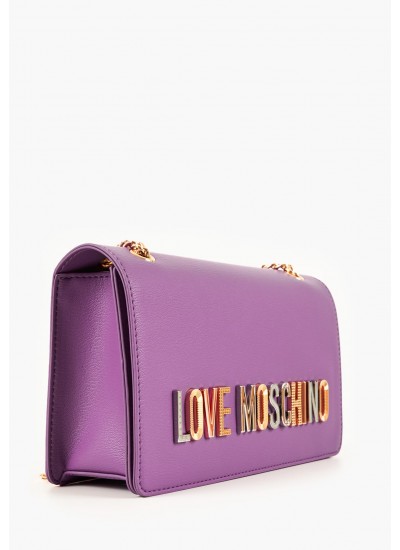 Γυναικείες Τσάντες JC4302 Μωβ ECOleather Love Moschino