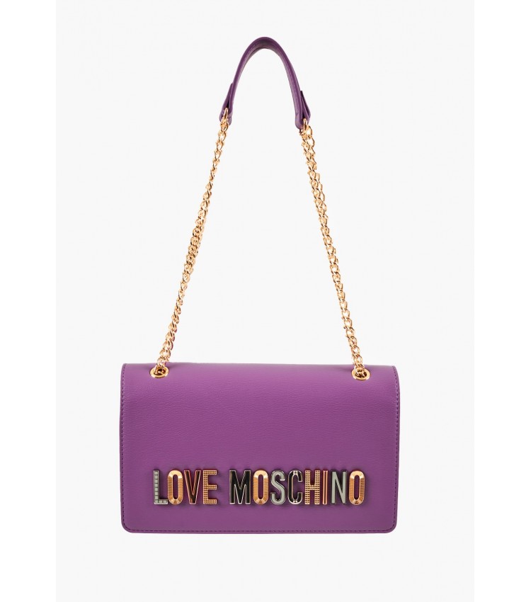 Γυναικείες Τσάντες JC4302 Μωβ ECOleather Love Moschino