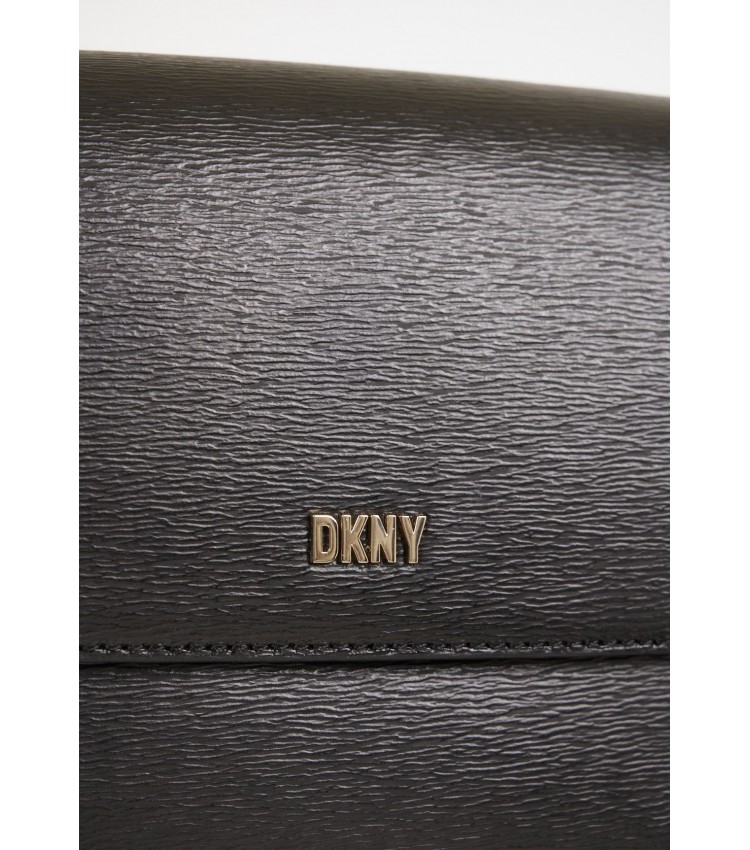 Γυναικείες Τσάντες Bryant.Handbag Μαύρο Δέρμα DKNY