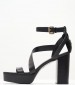 Women Sandals Ilisa Black Leather DKNY