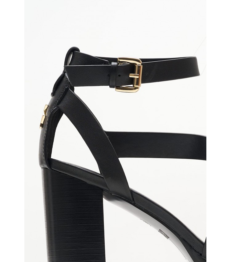 Women Sandals Ilisa Black Leather DKNY