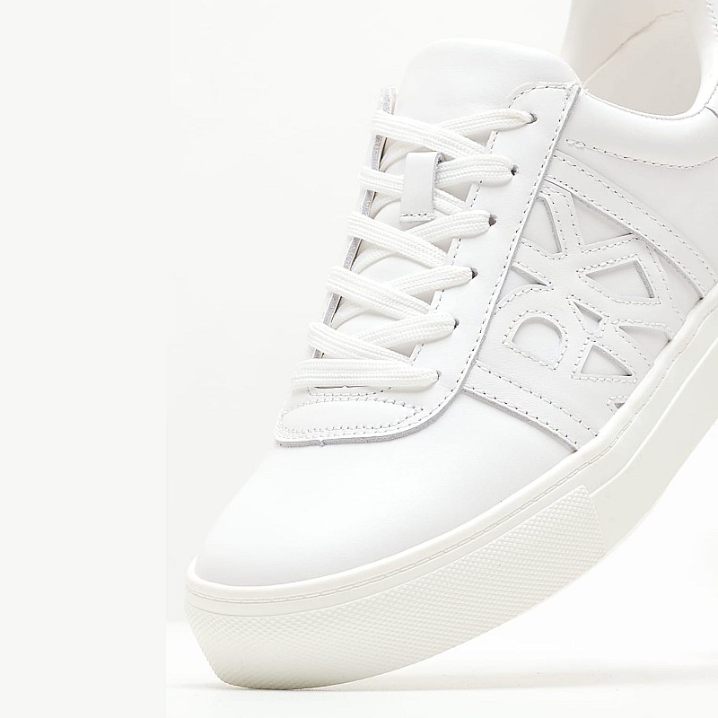 Women Casual Shoes Jennifer White Leather DKNY