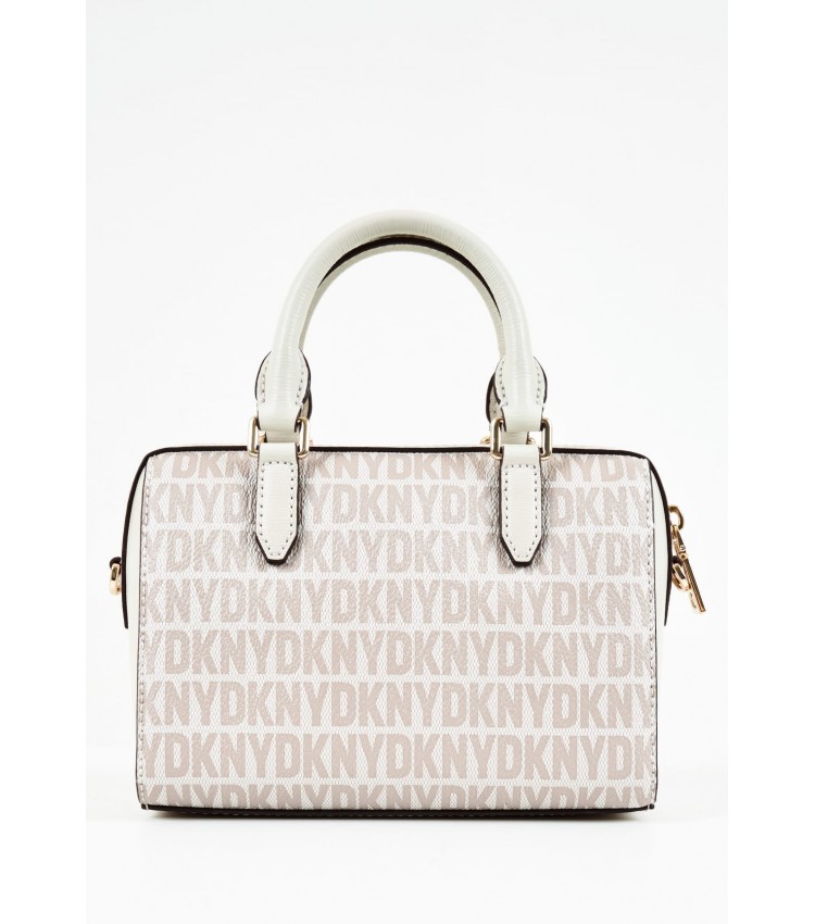 Women Bags Paige.Top Beige ECOleather DKNY