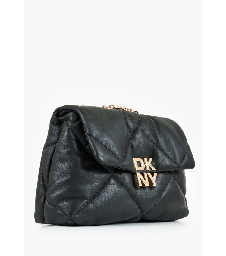 Women Bags Red.Hook Black Leather DKNY