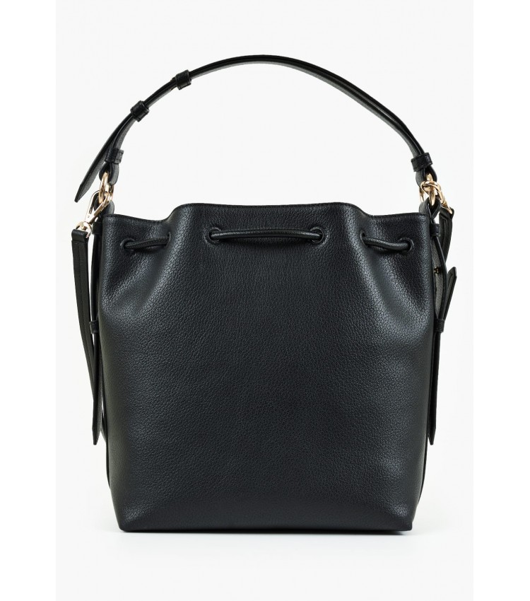 Women Bags Seventh.Bucket Black Leather DKNY