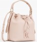 Women Bags Seventh.Bucket Pink Leather DKNY