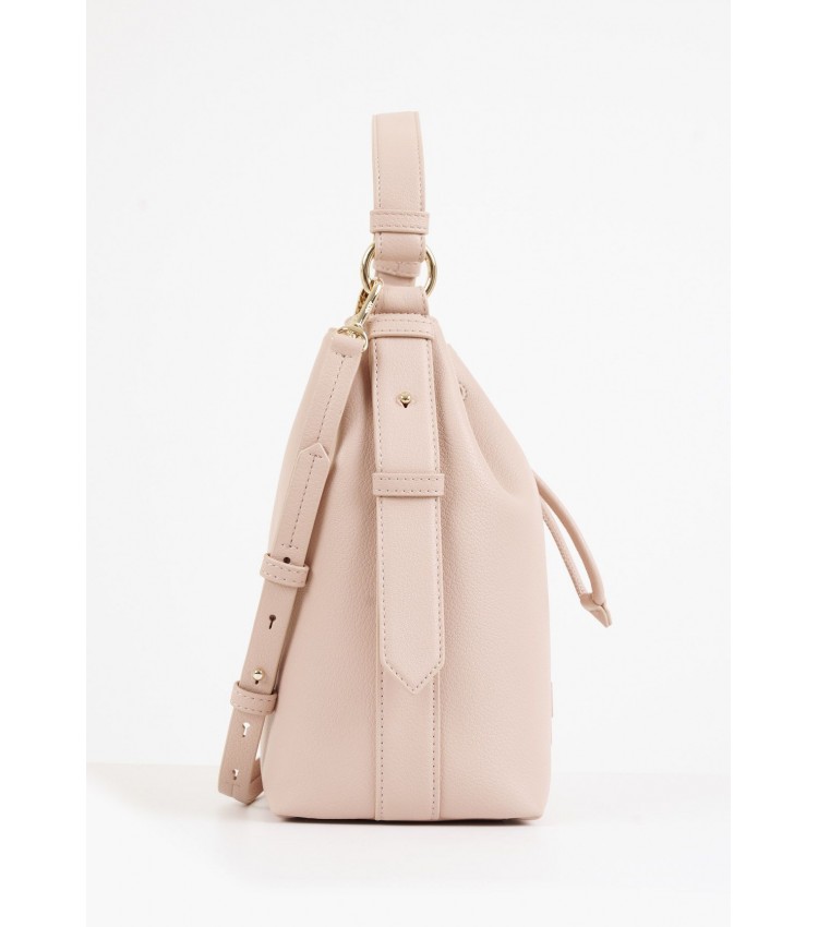 Women Bags Seventh.Bucket Pink Leather DKNY