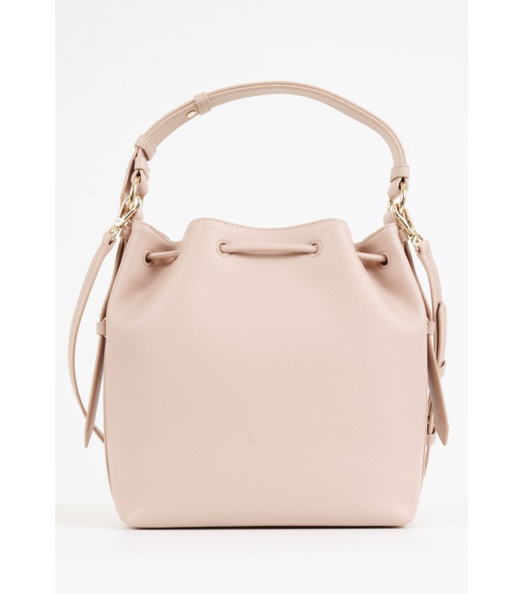 Women Bags Seventh.Bucket Pink Leather DKNY