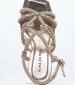 Women Sandals V240541 Gold Leather Alma En Pena