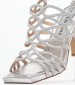 Women Sandals V240544 Silver Leather Alma En Pena