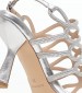 Women Sandals V240544 Silver Leather Alma En Pena