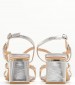 Women Sandals V240715 Silver Leather Alma En Pena