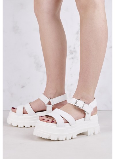 Women Sandals Aspha.Ts White ECOleather Buffalo