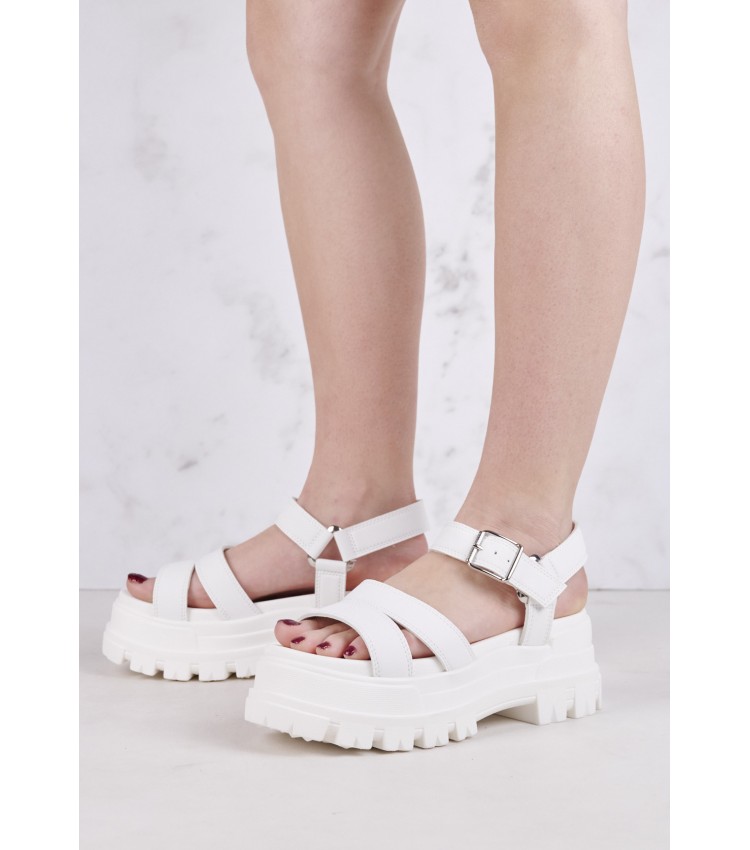 Women Sandals Aspha.Ts White ECOleather Buffalo