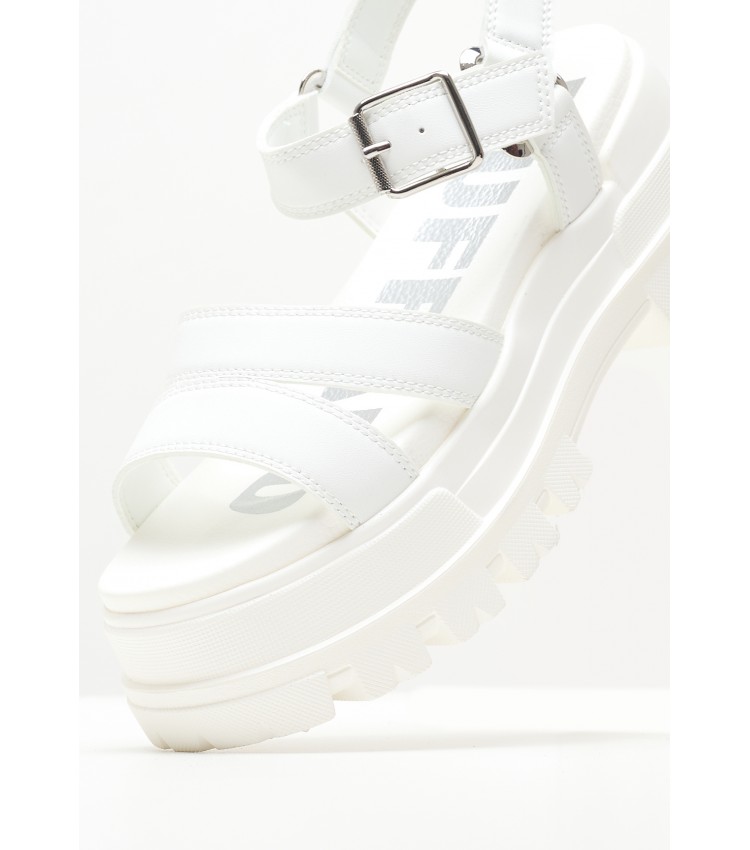 Women Sandals Aspha.Ts White ECOleather Buffalo