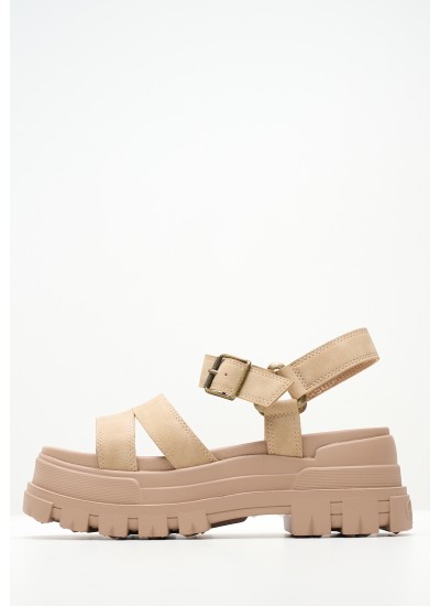 Women Sandals Aspha.Ts Beige ECOleather Buffalo