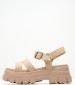 Women Sandals Aspha.Ts Beige ECOleather Buffalo