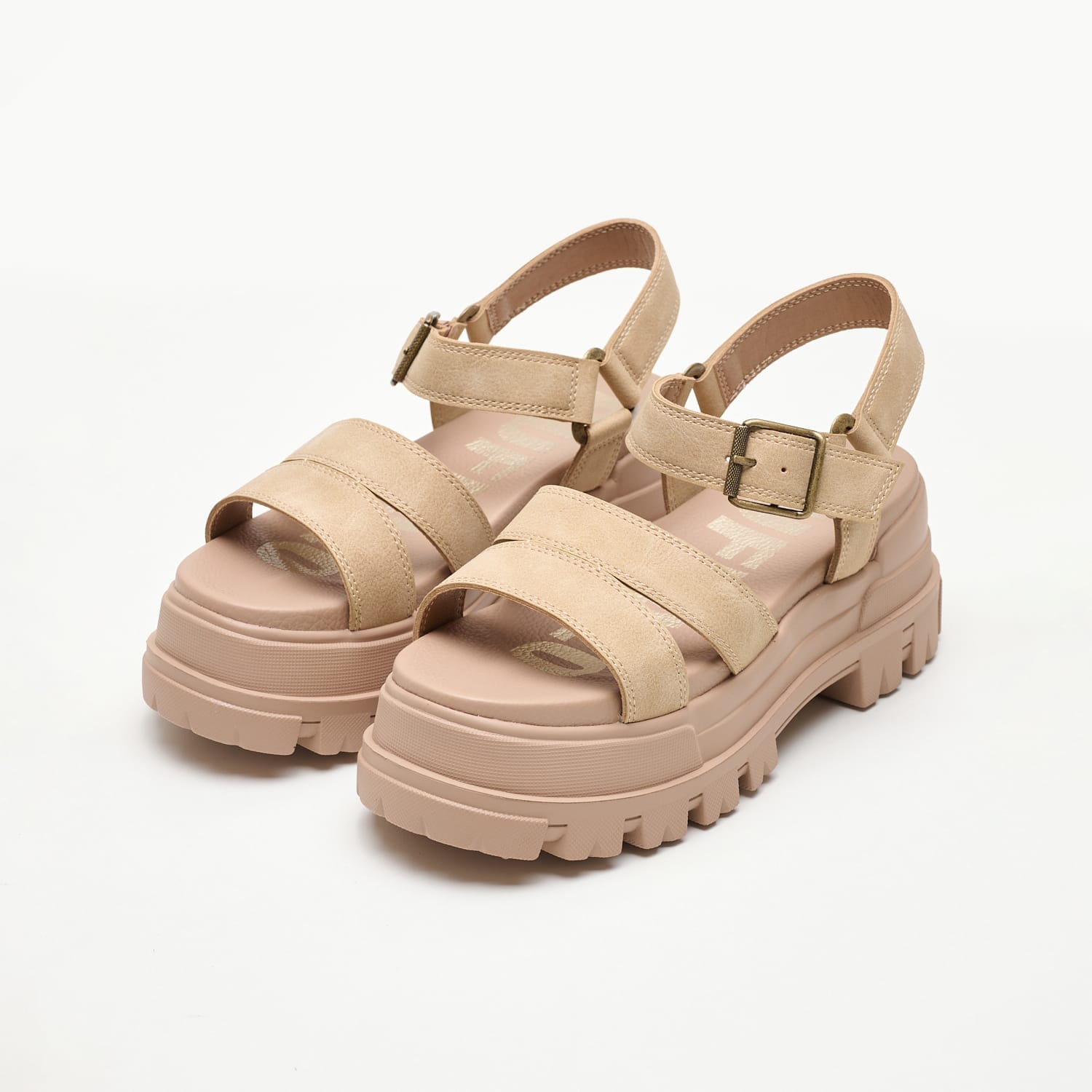 Γυναικεία Πέδιλα Aspha.Ts Μπεζ ECOleather Buffalo Γυναικεία Πέδιλα Aspha.Ts Μπεζ ECOleather Buffalo