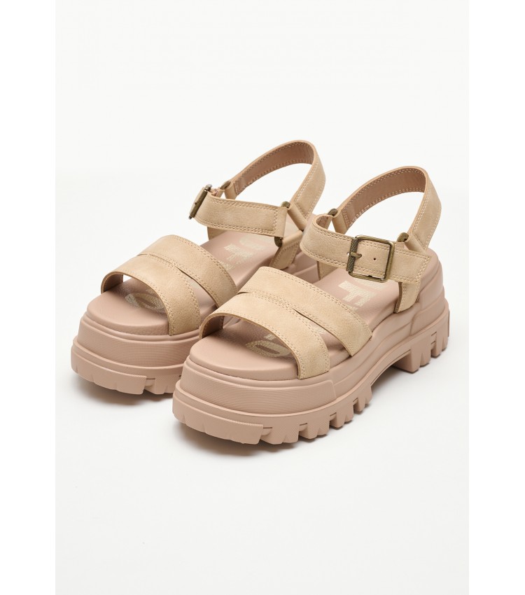 Women Sandals Aspha.Ts Beige ECOleather Buffalo