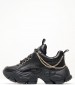 Women Casual Shoes Binary.Chain Black ECOleather Buffalo