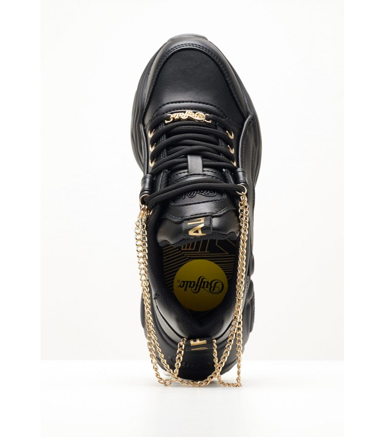 Γυναικεία Παπούτσια Casual Binary.Chain Μαύρο ECOleather Buffalo